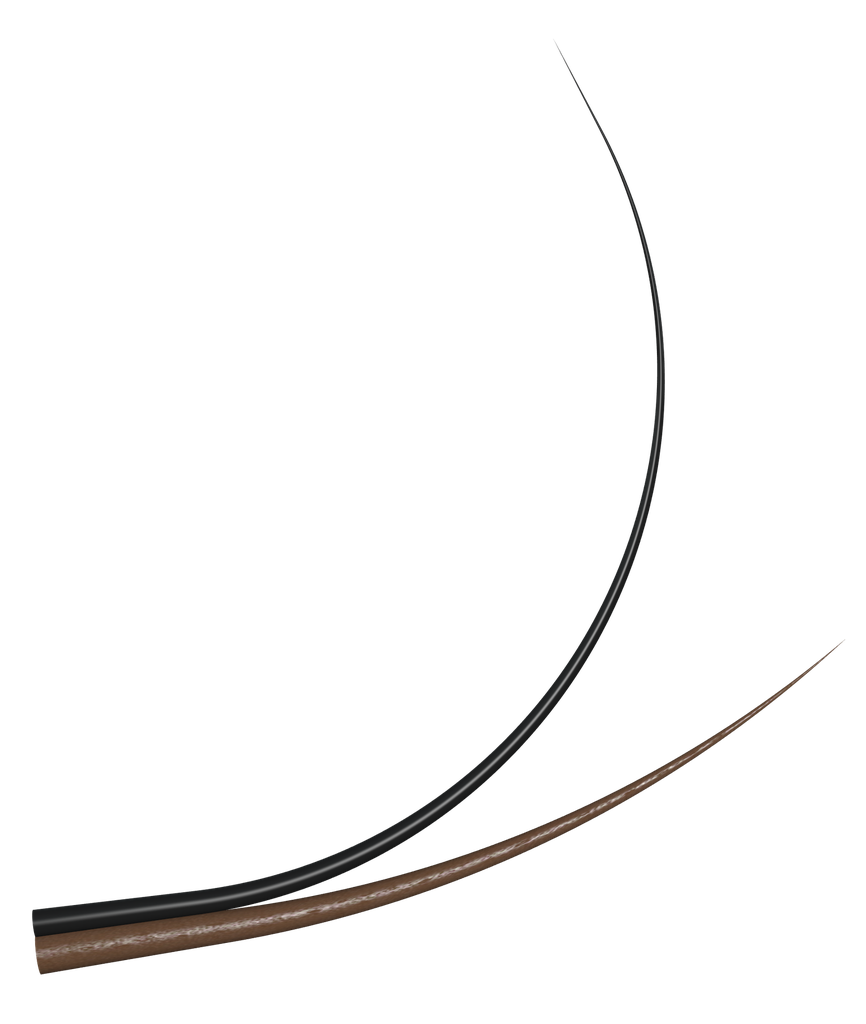 Faux Mink Matte Black X-WRAP® | X90 | 0.20 mm | 6-8 mm | MULTI-LENGTH