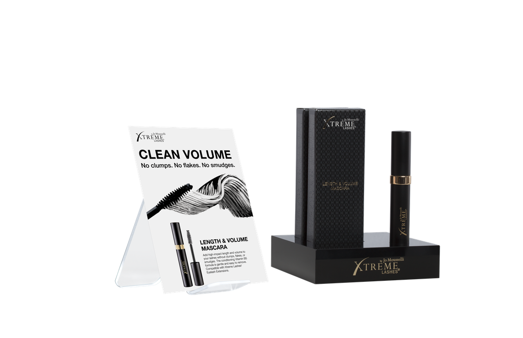 Xtreme Lashes Mascara -tuotemyyntiteline, musta – tyhjä