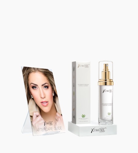 Xtreme Lashes Block Display -tuotemyyntiteline, kirkas – tyhjä