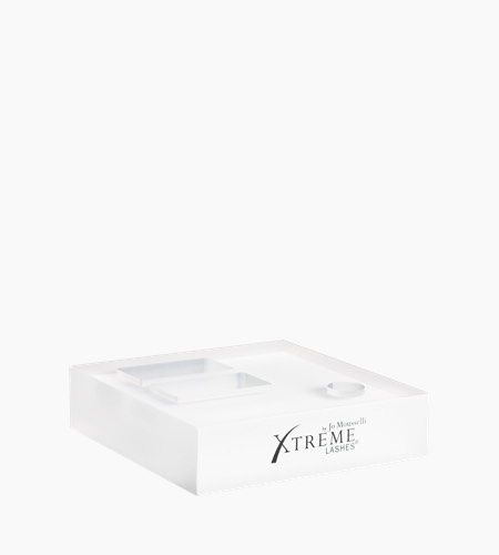 Xtreme Lashes AMPLIFEYE® Display Block -tuotemyyntiteline, kirkas – tyhjä