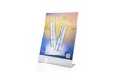 iS Clinical Silver and  Clear Acrylic Ad Holder