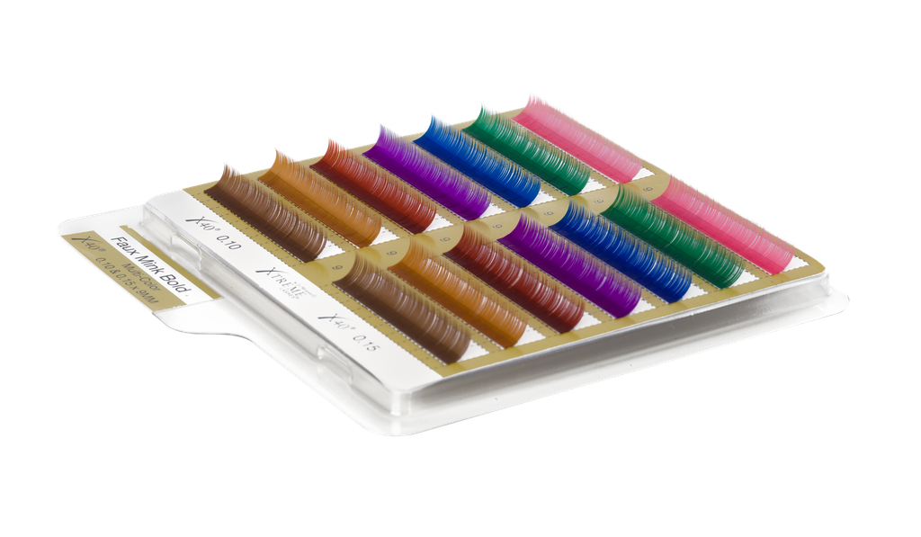Faux Mink Bold™ Color | X40 | 0.10 mm ja 0.15 mm | 7 mm