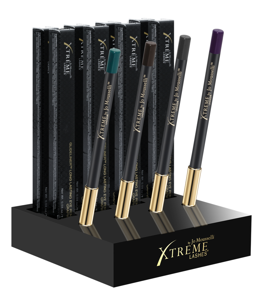 Xtreme Lashes Glideliner™ Display Block -tuotemyyntiteline, musta – tyhjä