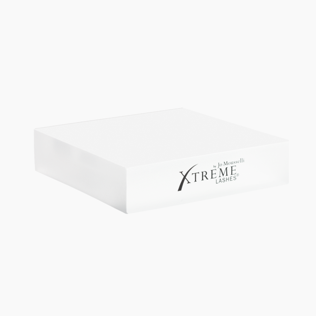 Xtreme Lashes Block Display -tuotemyyntiteline, kirkas – tyhjä