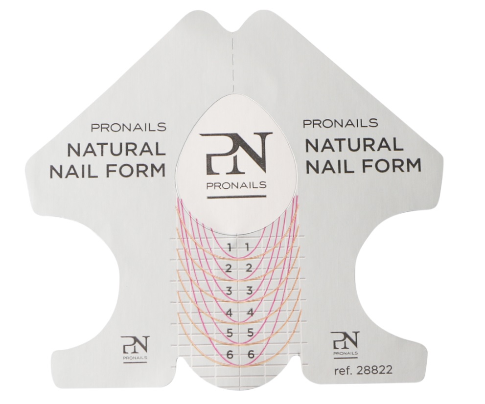 ProNails Natural Nail Forms 500 pcs