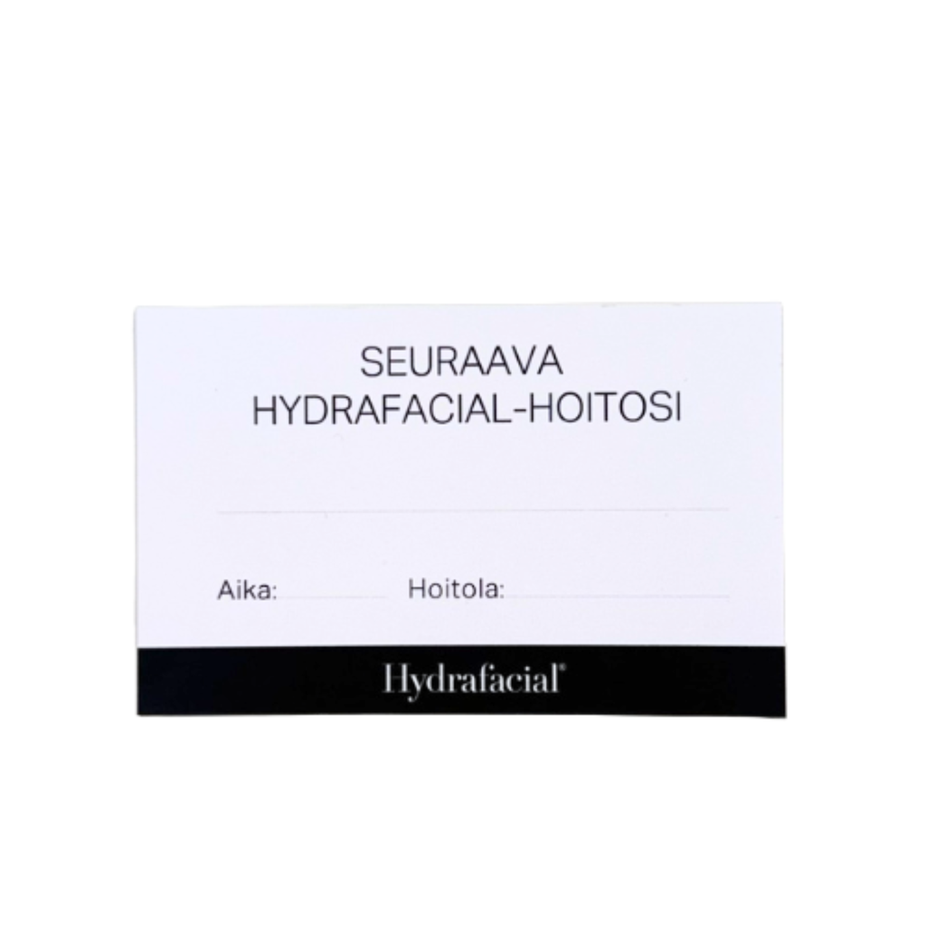 Hydrafacial ajanvarauskortti (10 kpl)