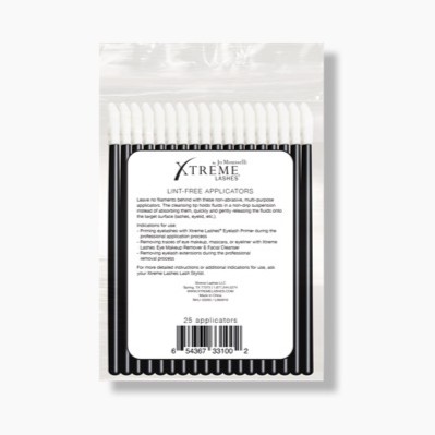 Xtreme Lashes Lint Free Xtreme Applicators -puhdistustikut (25 kpl pakkaus)