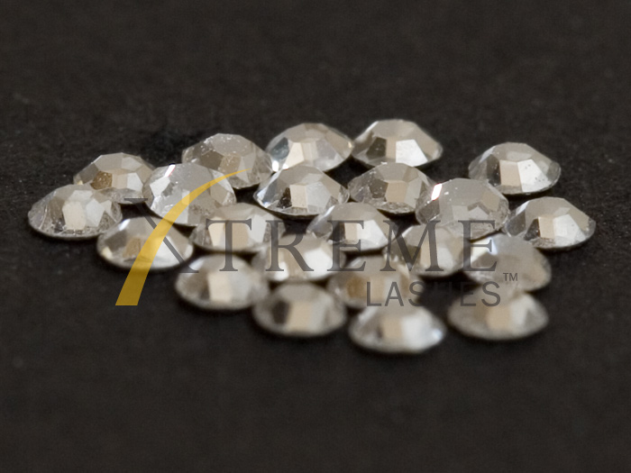 Xtreme Lashes Swarovski Flat Back Lash Crystals | Crystal Silver Shade | 1.9 mm