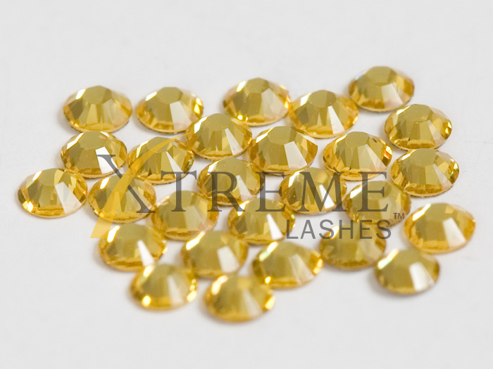 Xtreme Lashes Swarovski Flat Back Lash Crystals | Light Topaz | 1.9 mm