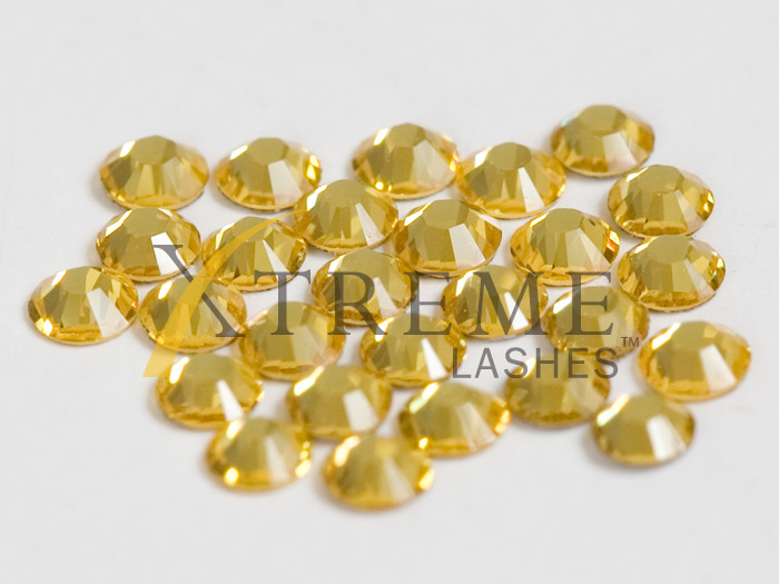 Xtreme Lashes Swarovski Flat Back Lash Crystals. Light Topaz-1.9mm