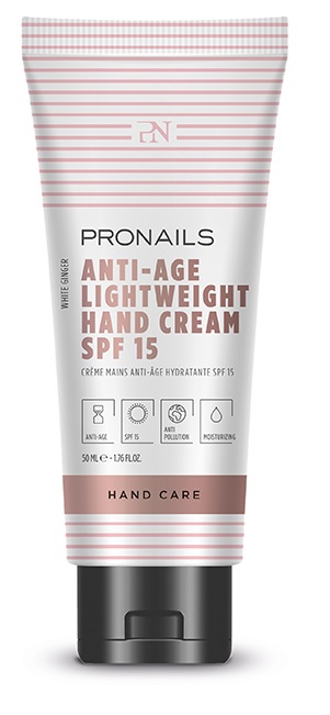 Pronails Anti-Age Lightweight Hand Cream SPF 15 käsivoide suojakertoimella 50 ml