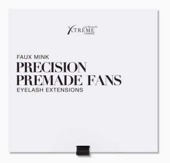 X50 Black Faux Mink Precision Premade Fans 0.05 mm | 7-8 mm | 3D