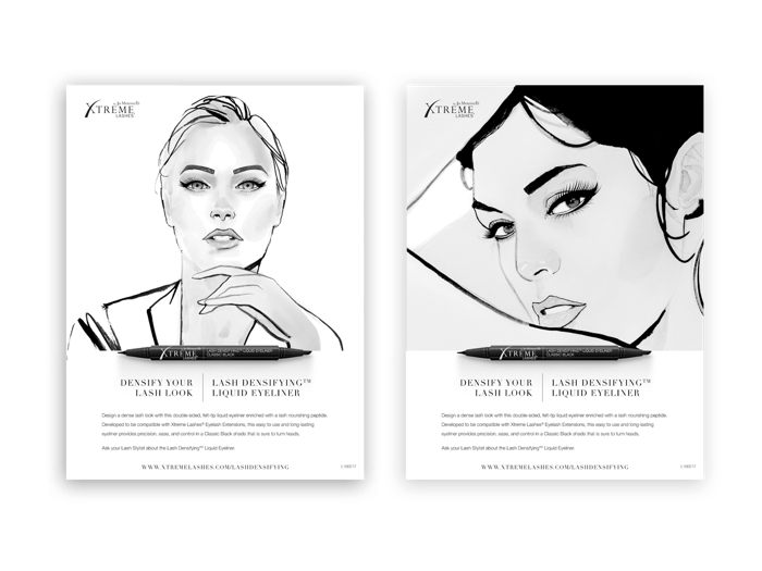 [9525] Xtreme Lashes juliste - Liquid Eyeliner A4