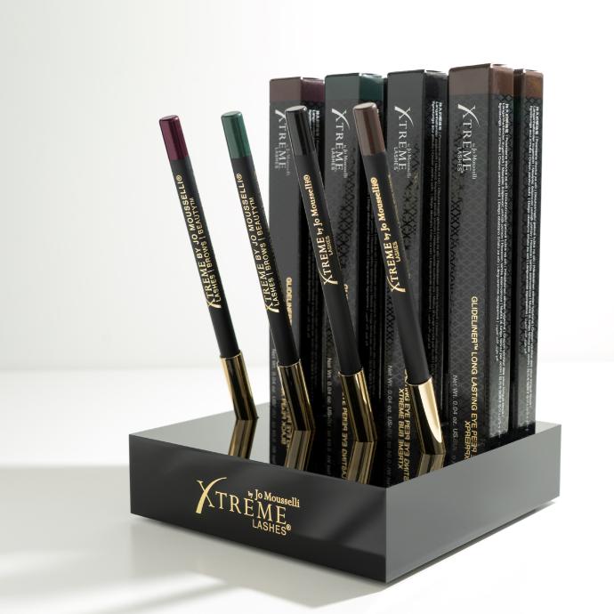 [9902] Xtreme Lashes Glideliner™ Display Block -tuotemyyntiteline, musta – tyhjä