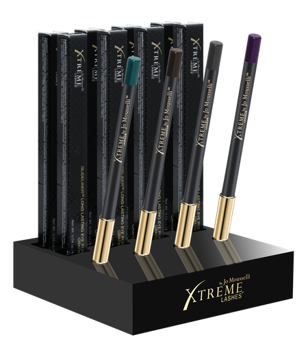 Xtreme Lashes Glideliner™ Display Block -tuotemyyntiteline, musta – tyhjä