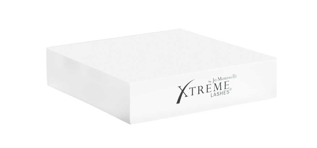 [9906] Xtreme Lashes Block Display -tuotemyyntiteline, kirkas – tyhjä