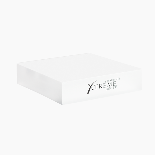 Xtreme Lashes Block Display -tuotemyyntiteline, kirkas – tyhjä