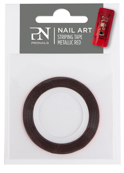 [28409] Pronails Striping Tape Metallic Red - 20 m POISTUVA TUOTE