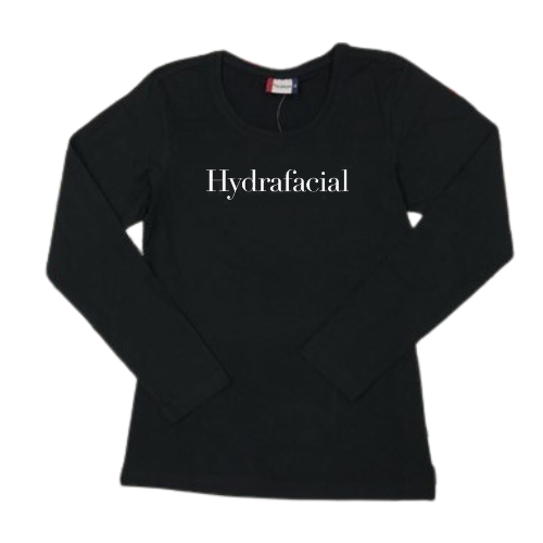[27849287] Hydrafacial naisten musta pitkähihainen paita (koko M)