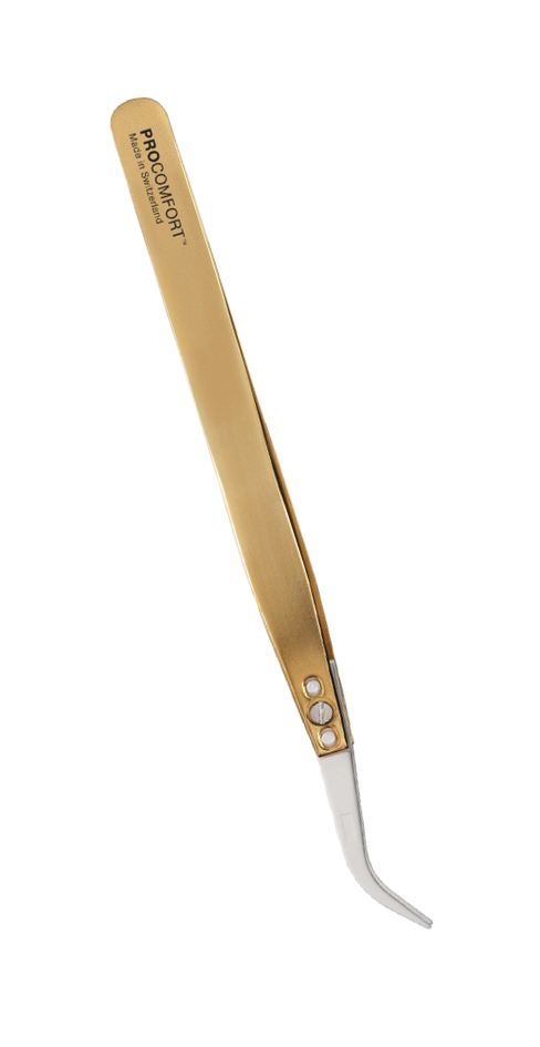 [44012054] Xtreme Lashes Tweezers ProComfort® Ceramic Angled - pinsetit