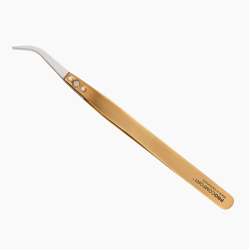 Xtreme Lashes Tweezers ProComfort® Ceramic Angled - pinsetit