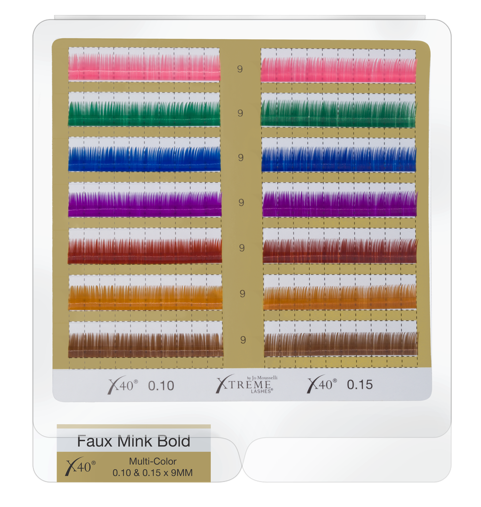 [74001510] Faux Mink Bold™ Color | X40 | 0.10 mm ja 0.15 mm | 10 mm