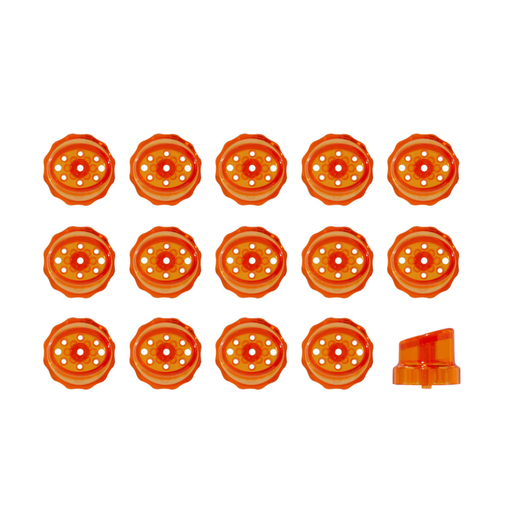 Hydrafacial Hydropeel® Sloped Aggression Tip Orange (15 kpl) - pakkaus