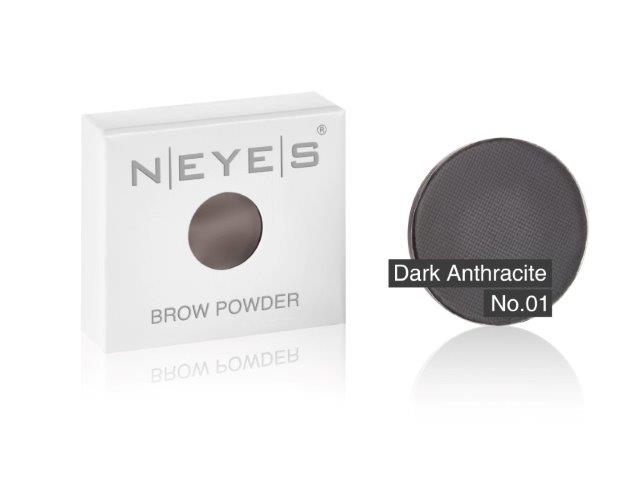 [122.10.01] NEYES Brows Brow Powder 01 Dark Anthracite kulmakarvapuuteri