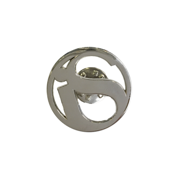 [PRO.8414] iS Clinical Logo Die Cast Lapel Pin (Silver) rintamerkki