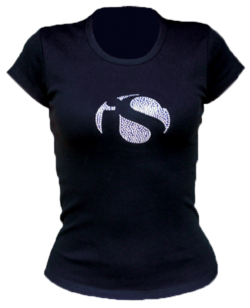 [CTH.TSHT.L.BK] iS Clinical T-shirt Crystal Logo Black, Large