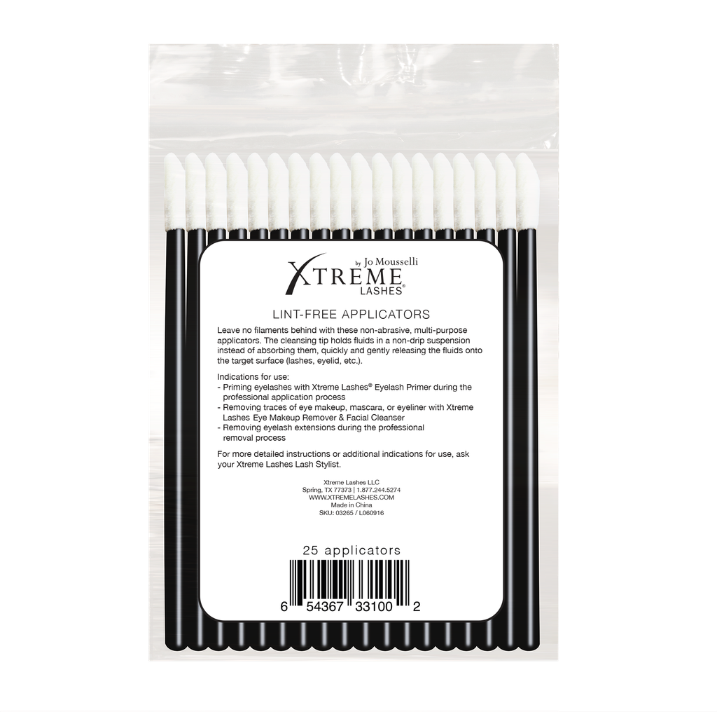 [3265] Xtreme Lashes Lint Free Xtreme Applicators -puhdistustikut (25 kpl pakkaus)