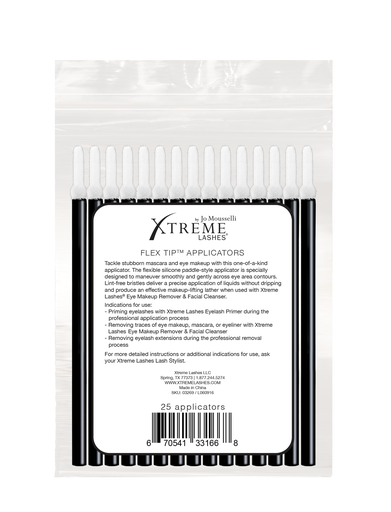 Xtreme Lashes Flex Tip Applicators -puhdistustikut (25 kpl pakkaus)