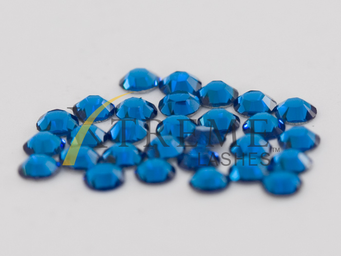[7011] Xtreme Lashes Swarovski Flat Back Lash Crystals. Capri Blue 1.9mm