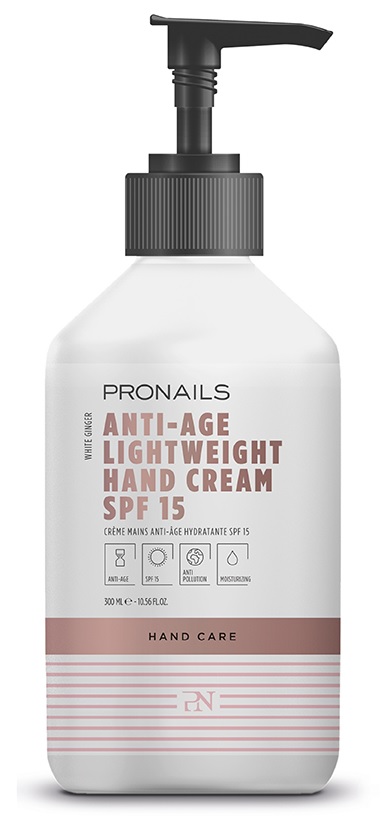 [28856] Pronails Anti-Age Lightweight Hand Cream SPF 15 käsivoide suojakertoimella 300 ml