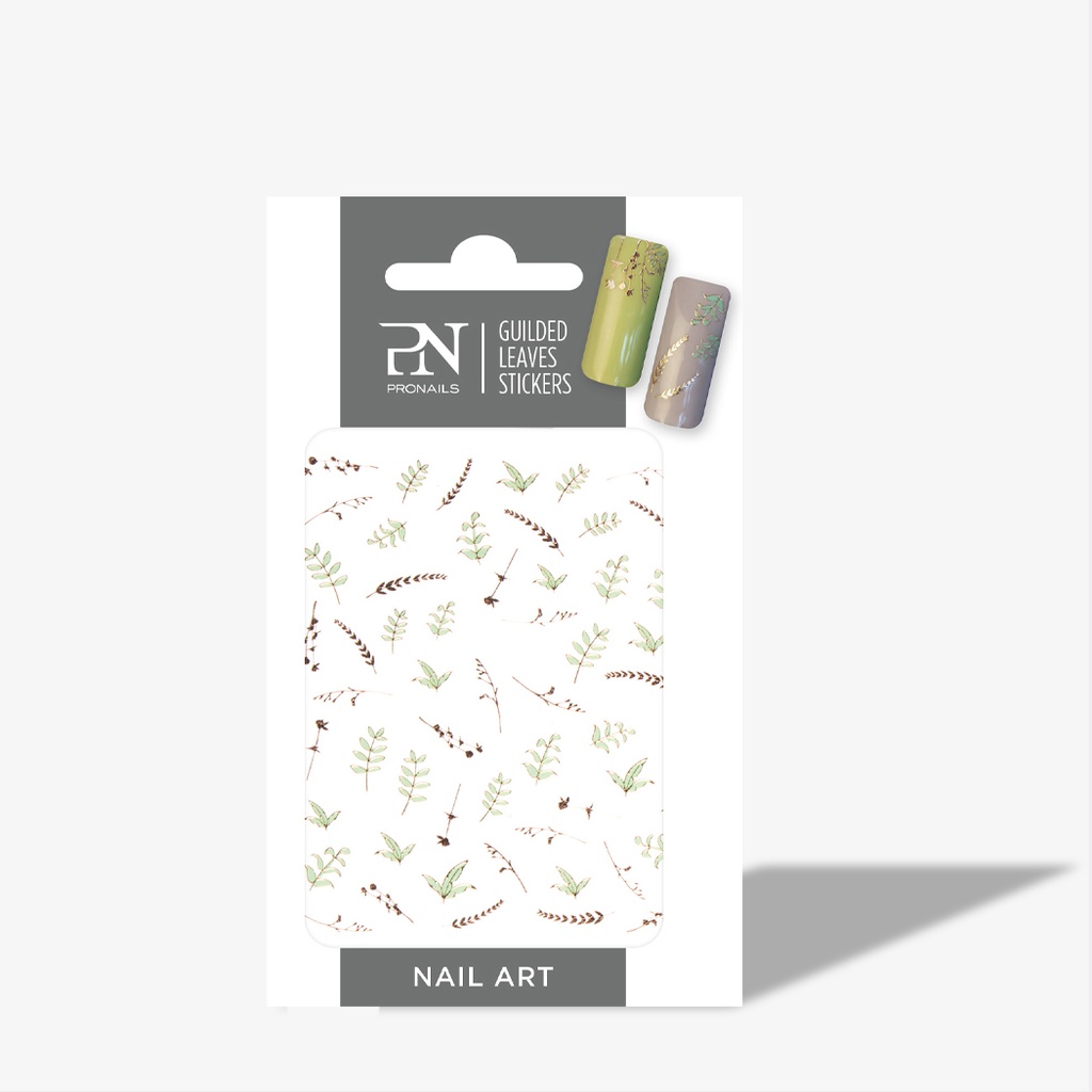 [29673] ProNails Guilded Leaves Nail Stickers