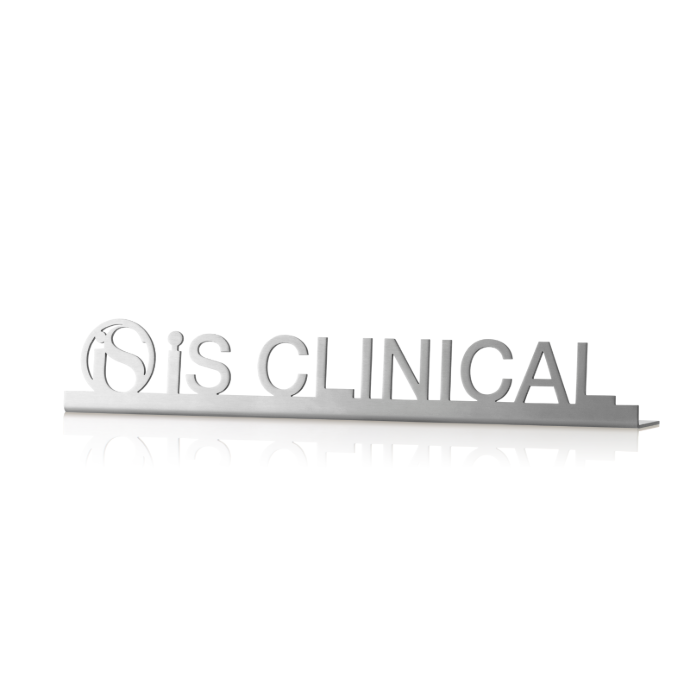 [DSP.8811.ISC] iS Clinical Metal Logo Shelf Sign
