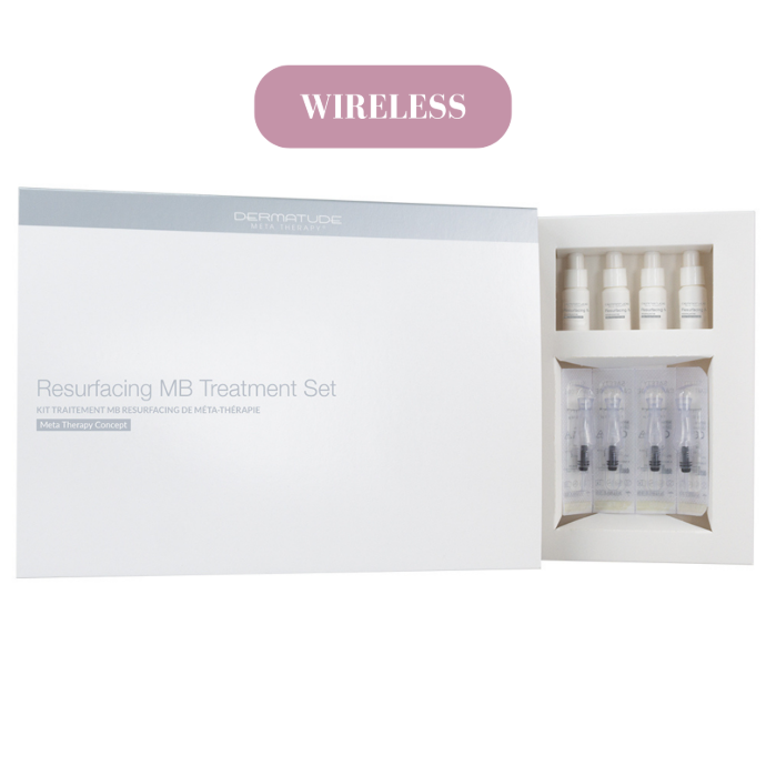 [D7359] Dermatude Resurfacing Facial Treatment Set Meta-Ject Wireless (4 hoitoa)